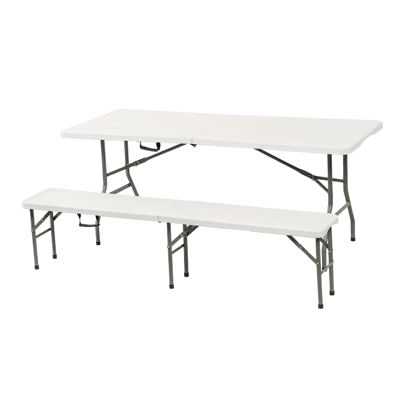 180cm Double-Sided Plastic Rectangular Dining Table