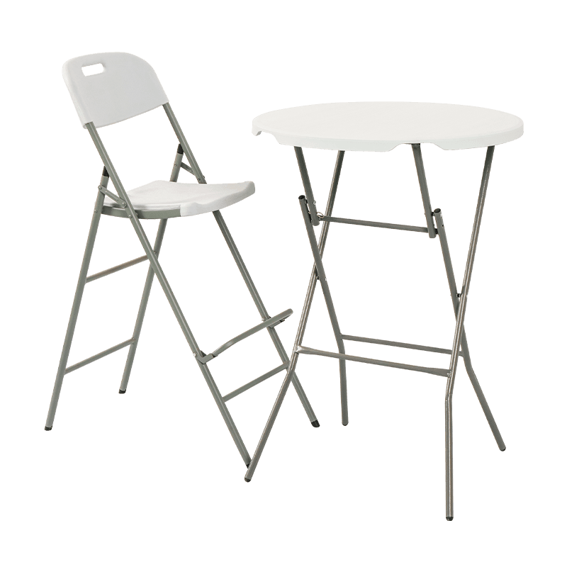 Bar Height Folding Chair With Backrest